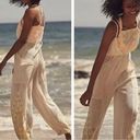 Free People Movement NEW  Morning Rise Ivory Embroidered Neon Onesie Jumpsuit Lg Photo 8