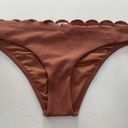 Topshop  Textured Scallop Bikini Swim Bottom Rust Brown US Size 8 Photo 1