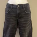 ZARA  Black Faded and Distressed 5-Pocket Skinny Jeans- Size 8 Photo 3