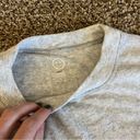 Gilly Hicks  Terry Oversized Sweatshirt Crew Gray Photo 2