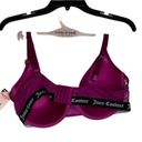 Juicy Couture  Womens Sexy T-Shirt Bra Size 40D Berry Glam Lace Cups Stretch Photo 3