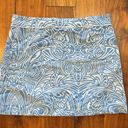 Patagonia  Button Out Boardie 100% Nylon Blue Island Mini Wrap Skirt Size 10 Photo 4