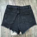 ZARA black denim shorts Photo 2