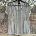 Torrid  Ivory Eyelet Embroidered Blouse Size 1 (1X) Photo 4