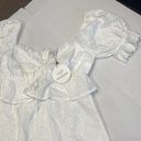 Lost + Wander  Women's White Dress size L NWT- flawed see photo (b16) Photo 4