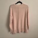 Aerie  Blush Pink Cotton Blend Oversized Knit Sweater Size Small Photo 4