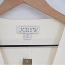 J.Crew NEW  Emelie Sweater Vest V-Neck Cropped Button Down in Cream Women's M Photo 5