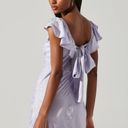 ASTR The Label Freesia Jacquard Print Ruffle Midi Dress Photo 3