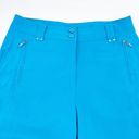 DKNY NEW  Golf Women's Bright Blue Zipper Bermuda Athletic Shorts Capris Size 6 Photo 2