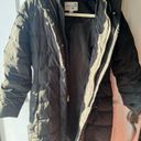 Cole Haan  Signature Quilted Down Coat Black and Gold Photo 10