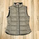 Banana Republic plaid brown black puffer vest size XS Photo 5