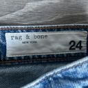 Rag and Bone  Alex High Rise Straight Denim Jeans Photo 9