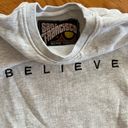 Believe Sweatshirt in Grey and Black by San Francisco Work Shirt. Gray Photo 1