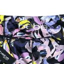 Bebe  Shorts Womens Small Black Multi Floral Bike Shorts Gym Training Athleisure Photo 3