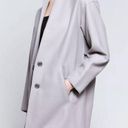 Rag and Bone New  Clifton Virgin Wool Snap Coat Jacket Light Grey Size 4 Career Job Photo 8