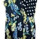 Slate + Willow  size 10 Mixed Polka Dot Floral Mini Surplice Dress Women's RTR Photo 0