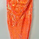 JVN by Jovani 🆕 JOVANI Sequin Embellished JVN23604A Maxi Dress Gown in Neon Orange Sz 0 Photo 3