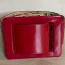 Oscar de la Renta Vintage Oscar by  Patent Leather Belt Couture Cutout Red Size L Photo 0