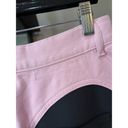 MUGLER Two Tone Twist Panel High Rise Denim Stretch Jeans Pink Black FR 40 US 8 Photo 11