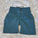 NWT NVGTN Large Teal Scrunch Shorts Photo 2