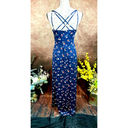 Nine Britton  Willow Brushed Knit Maxi Dress - Navy Floral - size L Photo 9