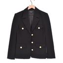 Generation Love  Gil Compact Stretch Ponte Blazer Gold Buttons Black Women's S Photo 2