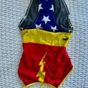 One Piece NWOT Vintage Y2K Splish Awesome Girl Thin Strap  Swimsuit / Wonder Woman Costume - 30 Photo 4