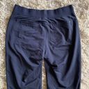 Athleta Y2K Early 2000s Navy Blue  Midtown Trouser Elastic Drawstring Waist Sweatpants Mid-Low Rise Photo 6