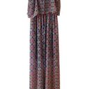 As You Wish Buckle  Maroon Ruffle Boho Print Maxi Dress Photo 1