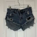 One Teaspoon RELAX FIT LOW RISE BANDITS SHORTS SIZE 25 Photo 2