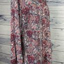 kim rogers  Curvy Button Front Shirt Womens Size 1X Paisley Long Sleeve Cotton Photo 0