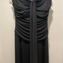 City Triangles VTG 90s Y2K  Black Strapless / Halter Convertible Black Maxi Dress Photo 8