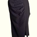 Chiara Boni  La Petite Robe Rocca Textured Paneled Midi Dress Black Size 14 NWT Photo 7