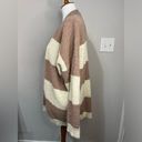 Pink Lily  mauve pink and cream sweater cardigan medium Photo 3