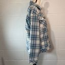 Boston Traders  Women's White and Blue Plaid Shacket Shirt Jacket Photo 6