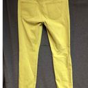 CAbi  Yellow Skinny Jeans Womens 5-Pocket Zip Fly Size 10 Photo 5