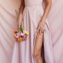 House Of CB  'Tallulah' Blush pink Puff Sleeve Midi Dress NWOT size XS Photo 0