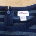 Merona Navy and Grey Striped Dress Photo 2