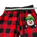 Wish Third  womens Medium Lounge Pants jogger Pajama buffalo plaid winter sequins Photo 3