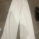 white wide leg sweats Size XS Photo 0