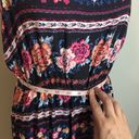 Pink Rose NWOT Black Floral Print Strappy Dress Photo 6