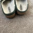 Birkenstock Buckley Sherling Moccasin Clog Suede Leather Green Photo 4