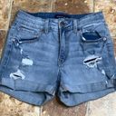 Aeropostale  Medium Washed MidRise 3” Inseam Ripped Cuffed Hem Jean Short 2 Photo 0