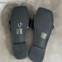 Beast Fashion  minimalist buckle black slide sandals size 6.5 Photo 4