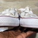 Converse All Star Low Top Lace Up White Sneakers Women’s 6 ( Please Read Description) Photo 5