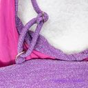 Beach Riot New! Set!  Zuri Kenzie bikini Glitter purple, size XS Photo 7