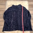 Free People Blue Nightingale boucle knit oversized swing sweater M Photo 7