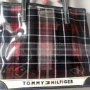 Tommy Hilfiger Vintage  Clear Plaid Flannel Tote Hand Bag Y2K Photo 1