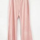 Free People NEW  Movement Take the Lead Velour Pull On Flare Pants L Pink Photo 0