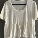 American Eagle Outfitters White Babydoll Top Photo 0